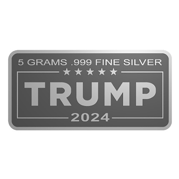 5g Silver Bar - Donald Trump & Melania  Silver Artwork - 320 Coins