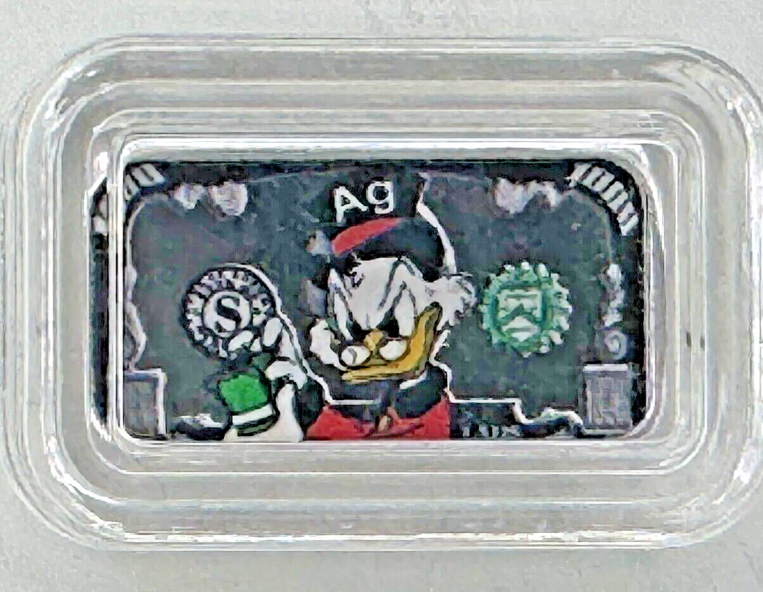 McDuck Happy and Mad 1g .999 Silver Color Bar (Both) - 320 Coins