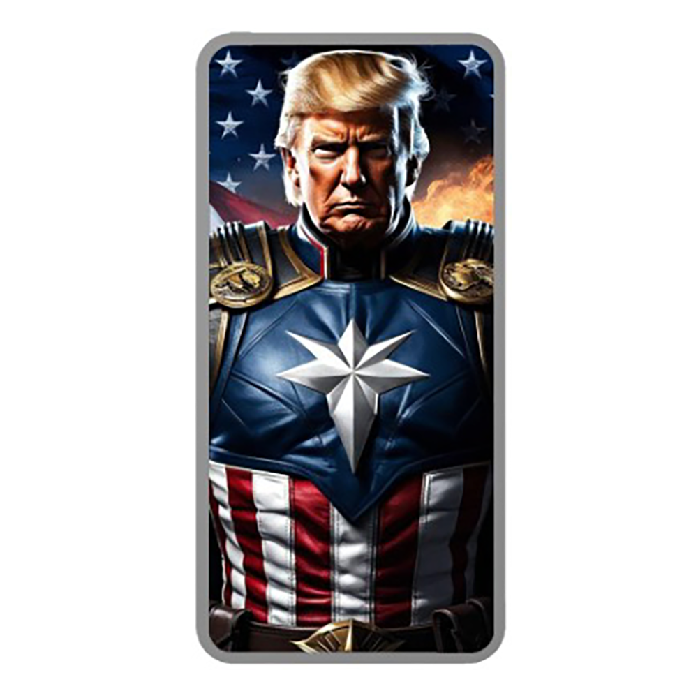 5g Silver Bar - Patriot Protector - Donald Trump  Silver Artwork - 320 Coins