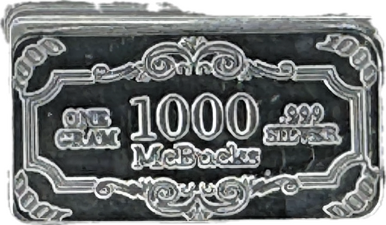 McDuck Happy and Mad 1g .999 Silver Color Bar (Both) - 320 Coins