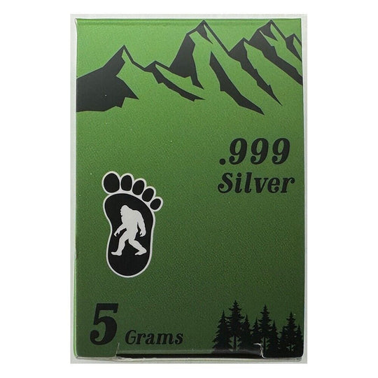 Bigfoot Sasquatch - Silver 5g .999 3d - 320 Coins