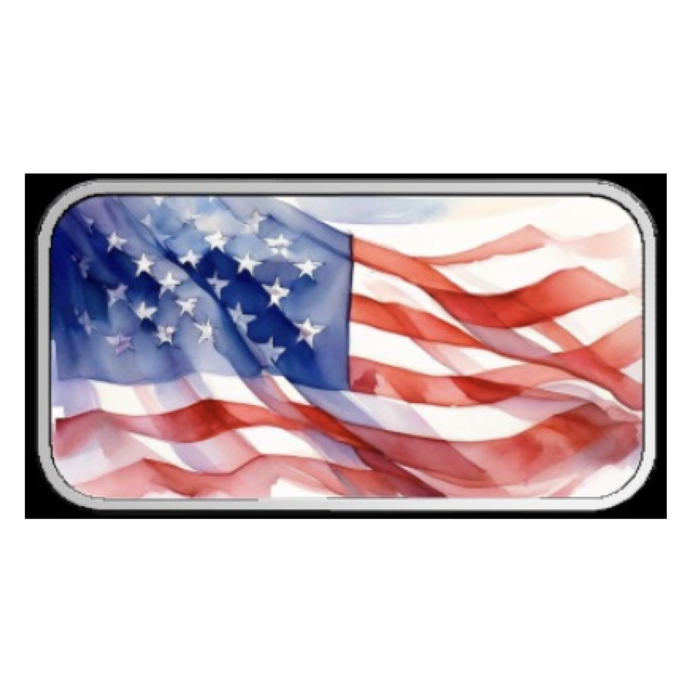 Custom Flag 1 Gram .999 Fine Silver Proof Bullion - 320 Coins