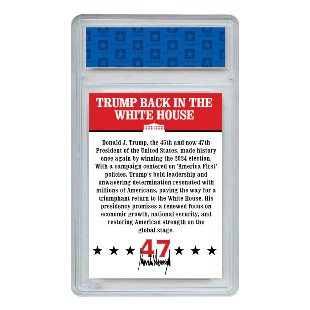 Donald Trump “It’s Good to Be Back” Collection Card - 320 Coins