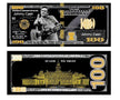Johnny Cash Gold and Silver Foil Collectible $100 Note - Iconic Tribute to the Man in Black - Premium Craftsmanship - Unique Memorabilia - 320 Coins