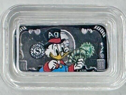 McDuck Happy and Mad 1g .999 Silver Color Bar (Both) - 320 Coins