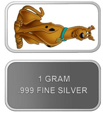 Scooby-Doo 1-Gram Silver Bar - A Must Have Collectible - 320 Coins