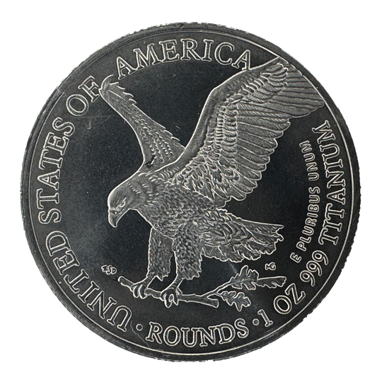 Titanium Round – Walking Liberty Design with Eagle Reverse (2025) - 1 oz .999 Fine Pure Titanium - 320 Coins