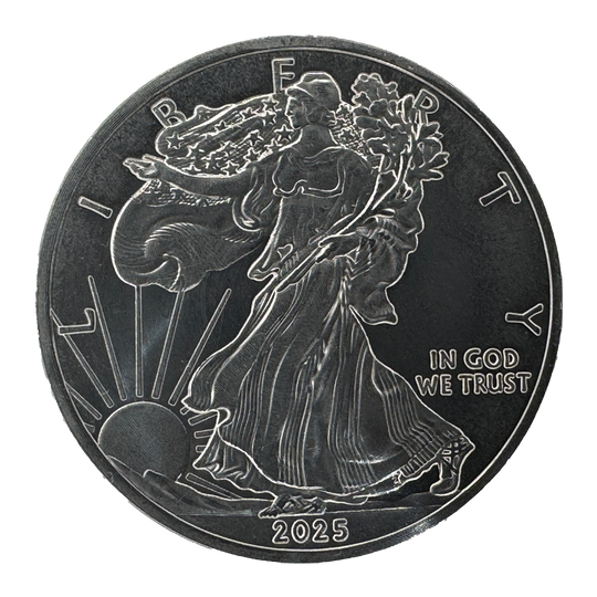 Titanium Round – Walking Liberty Design with Eagle Reverse (2025) - 1 oz .999 Fine Pure Titanium - 320 Coins