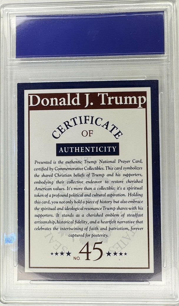 Donald Trump National Prayer Collectible Card – Limited Edition - 320 Coins