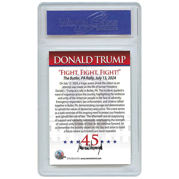 Fight to Save America Donald Trump Graded Collectible Card - 320 Coins