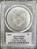 2020 MS70 FDOI PCGS $1 American Silver Eagle Thomas Cleveland Indian