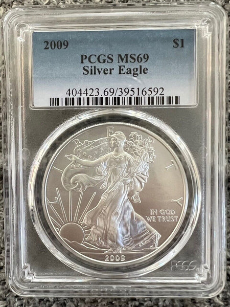 2009 1 oz Silver American Eagle MS-69 PCGS