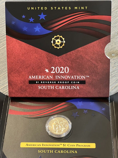 2020 S American Innovation South Carolina Dollar Reverse Proof - 20GH