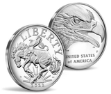 2022-P Proof American Liberty 1 oz Silver Medal PCGS PR70DCAM FDOI Flag
