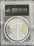 2020-W Proof $1 American Silver Eagle PCGS PR70DCAM FDOI Rare Black Frame