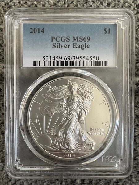 2014 1 oz Silver American Eagle MS-69 PCGS
