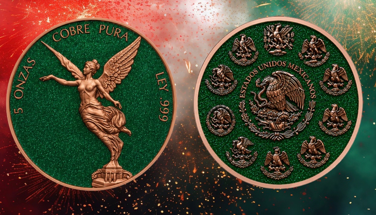 Libertad Green Diamond Dusted — copper coin product photo