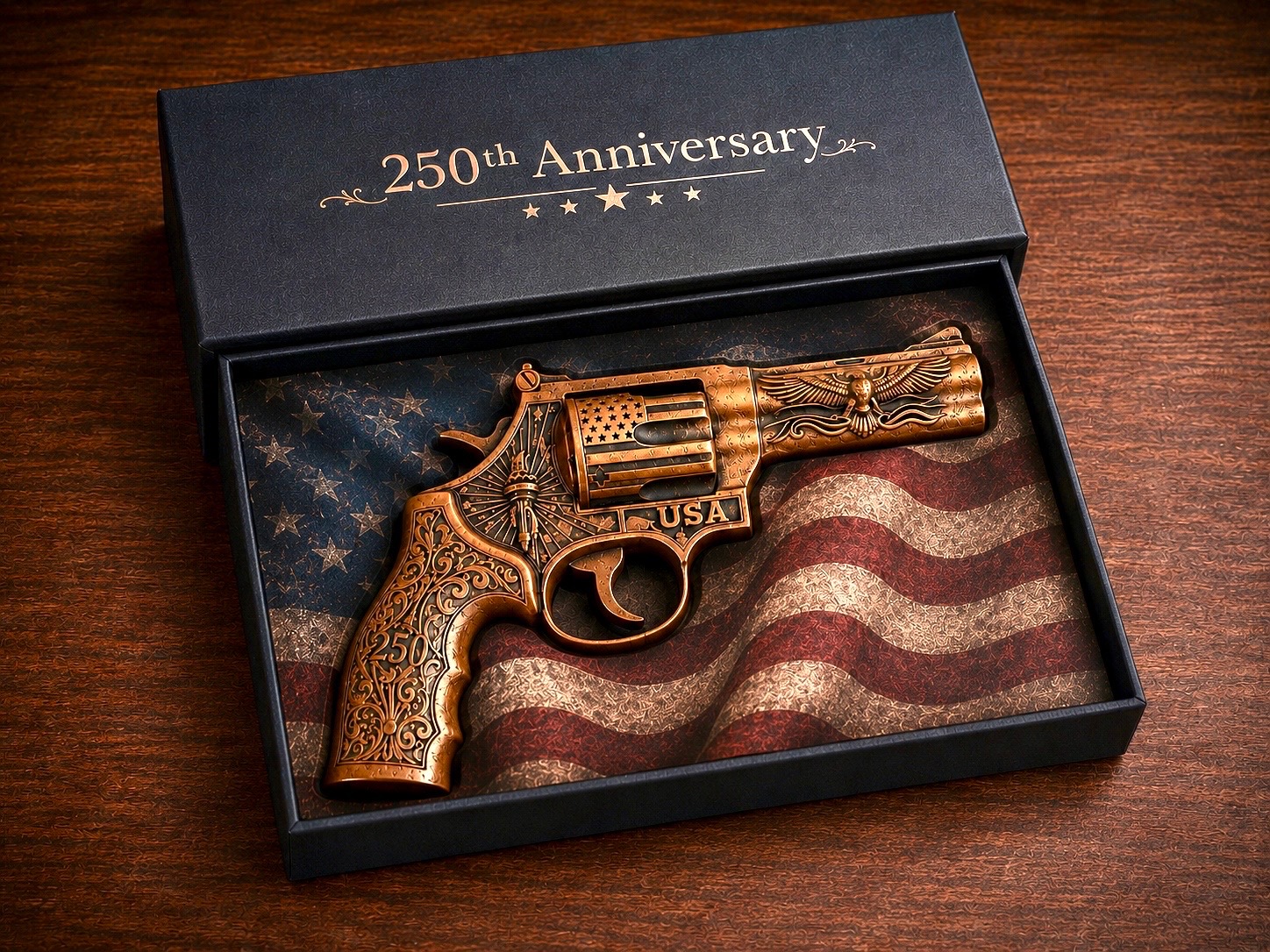 250th Anniversary Revolver — copper coin product photo