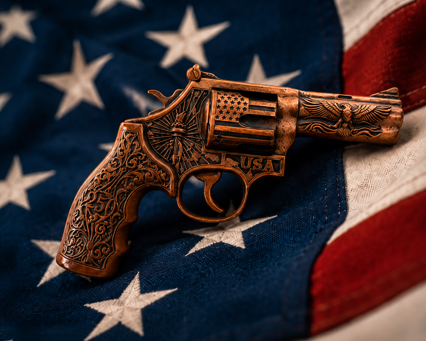 250th Anniversary Revolver — copper coin product photo
