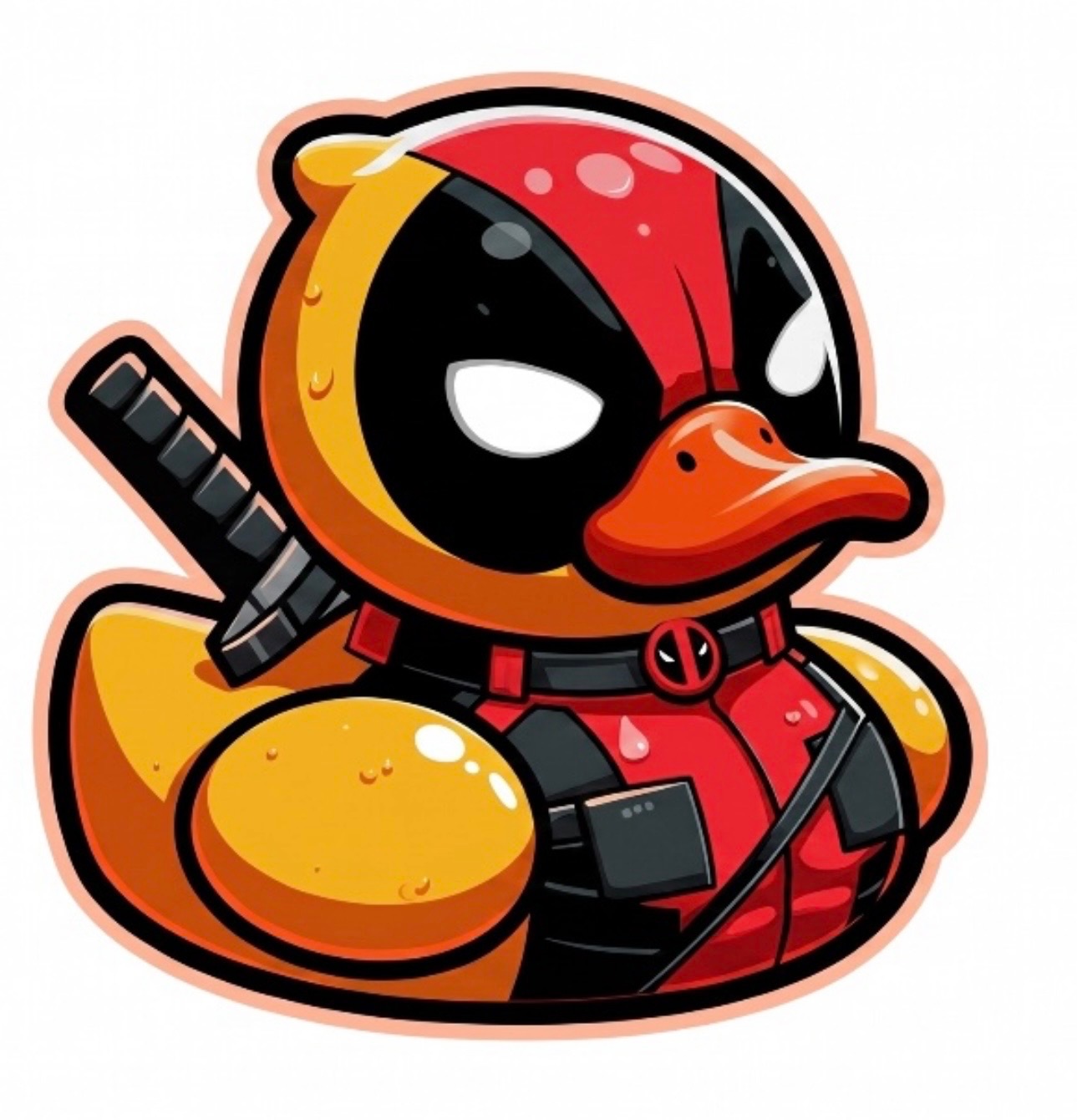 Ninja Duck — copper coin product photo