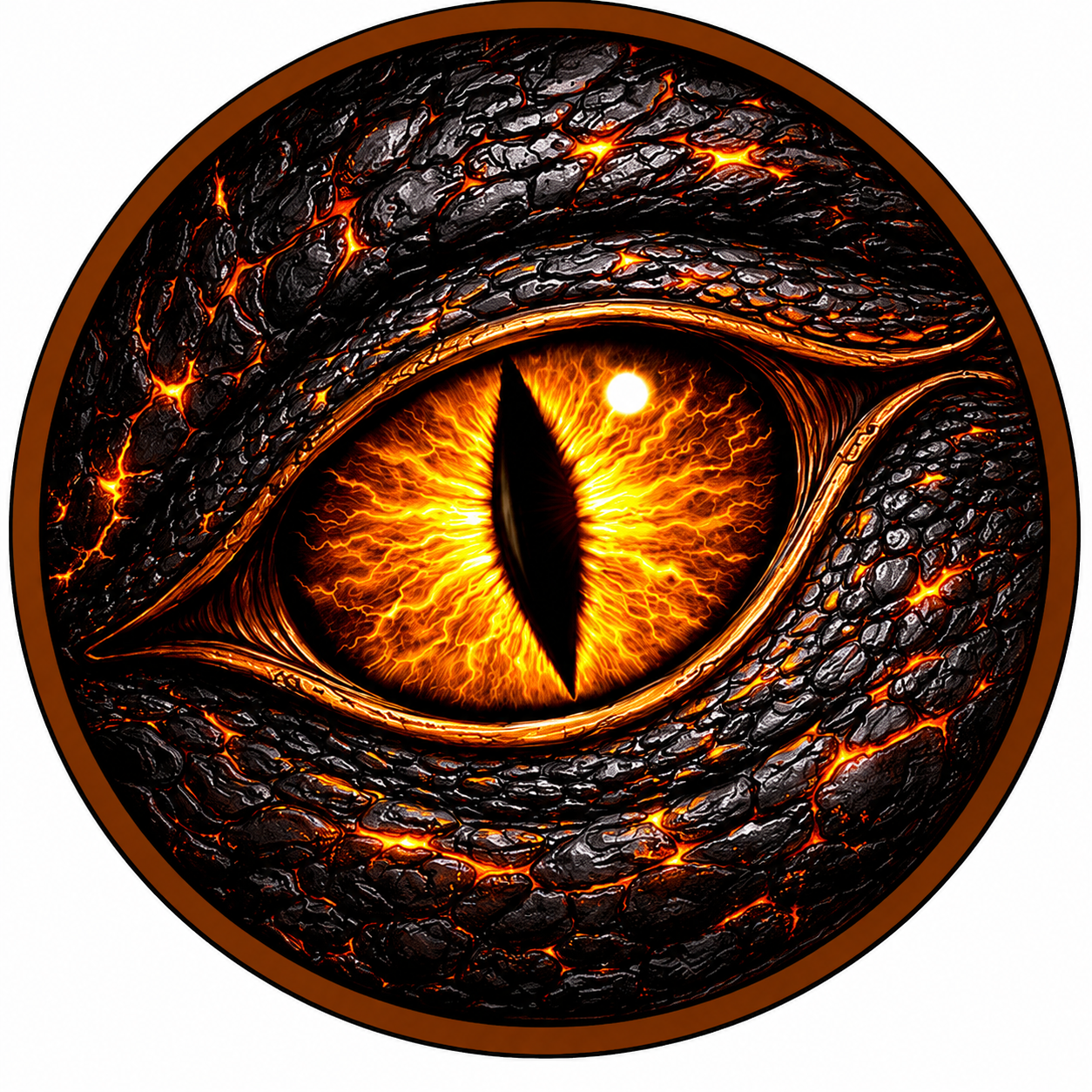 Dragon’s Ember Eye 5oz Copper — copper coin product photo