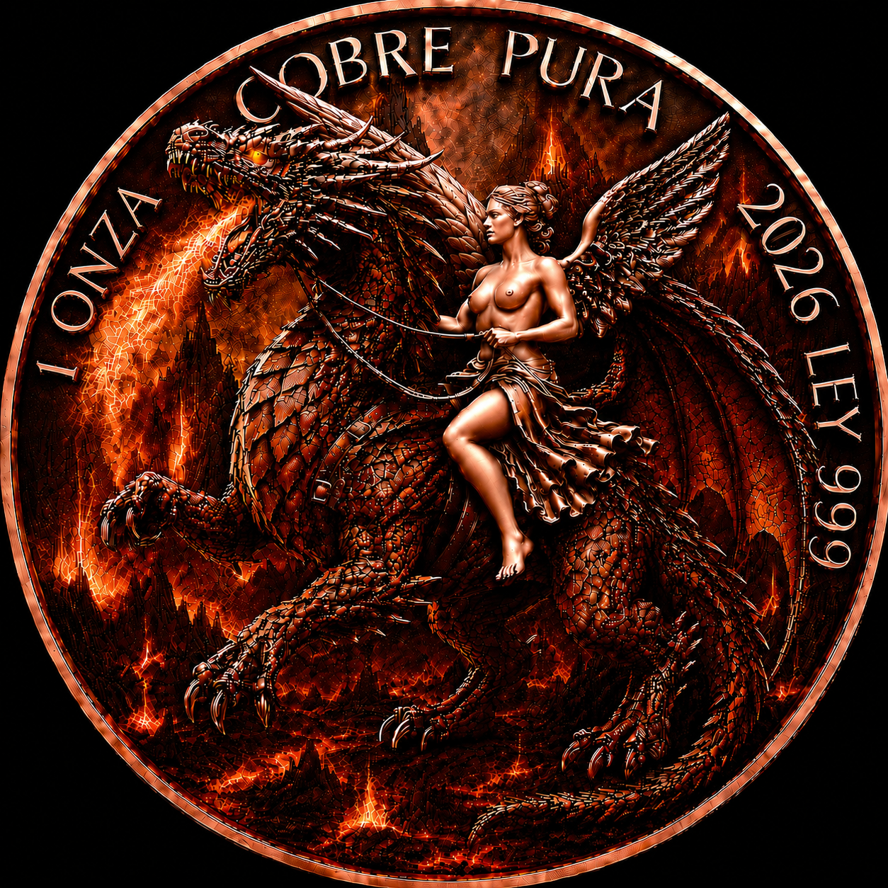 Fire Dragon Libertad Tribute - Tube — copper coin product photo