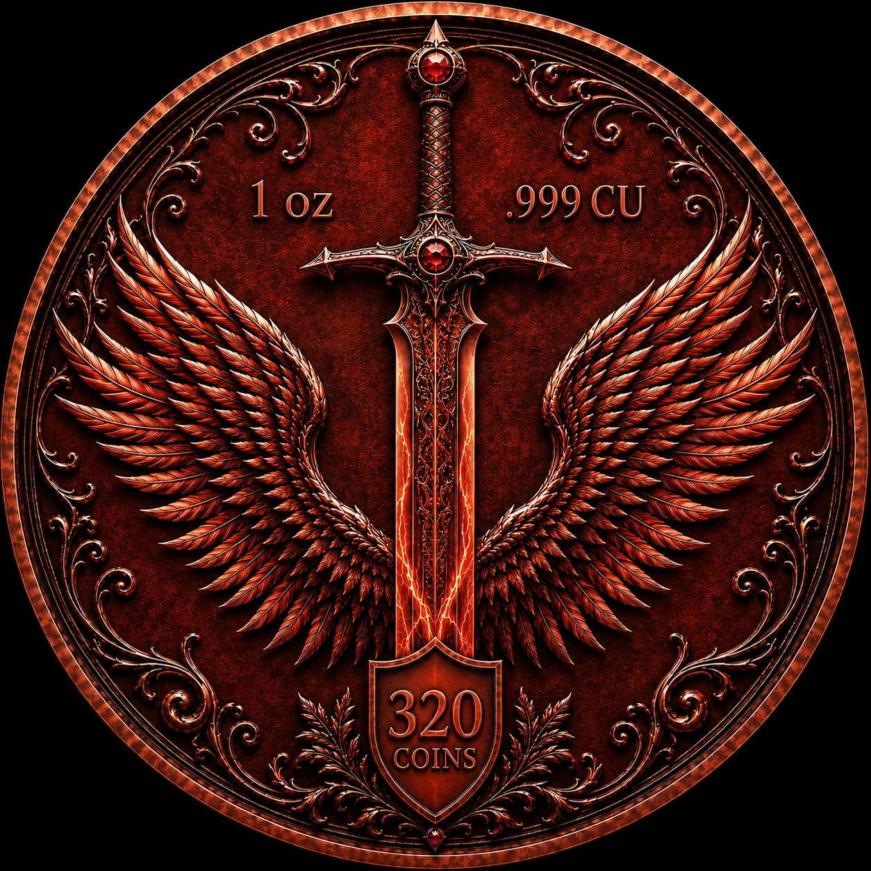 Fire Dragon Libertad Tribute - Tube — copper coin product photo