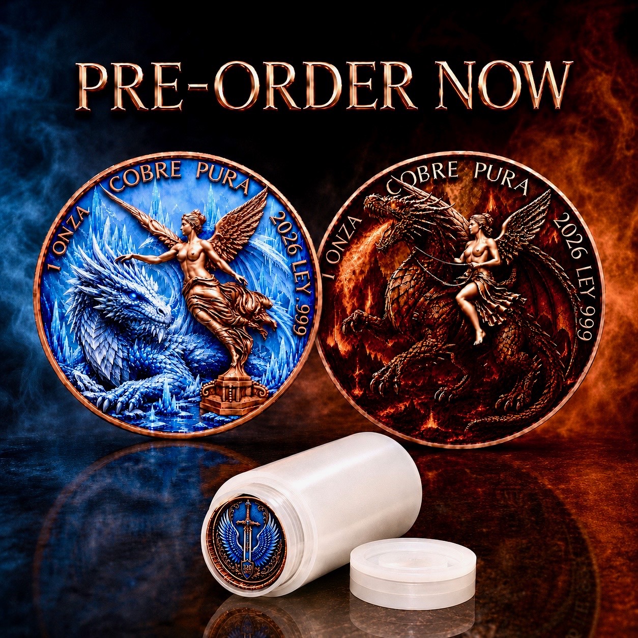 Fire Dragon Libertad Tribute - Tube — copper coin product photo