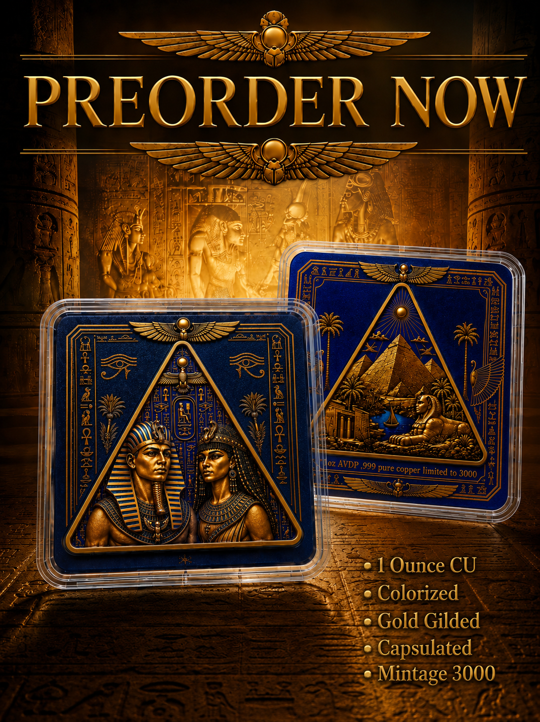 The Pharaoh’s Promise — copper coin product photo