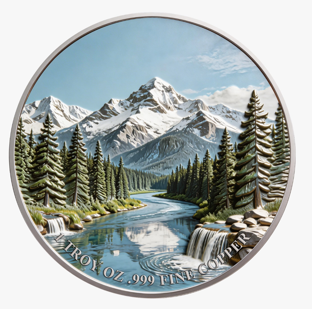 North American Wildlife - Moose — copper coin product photo
