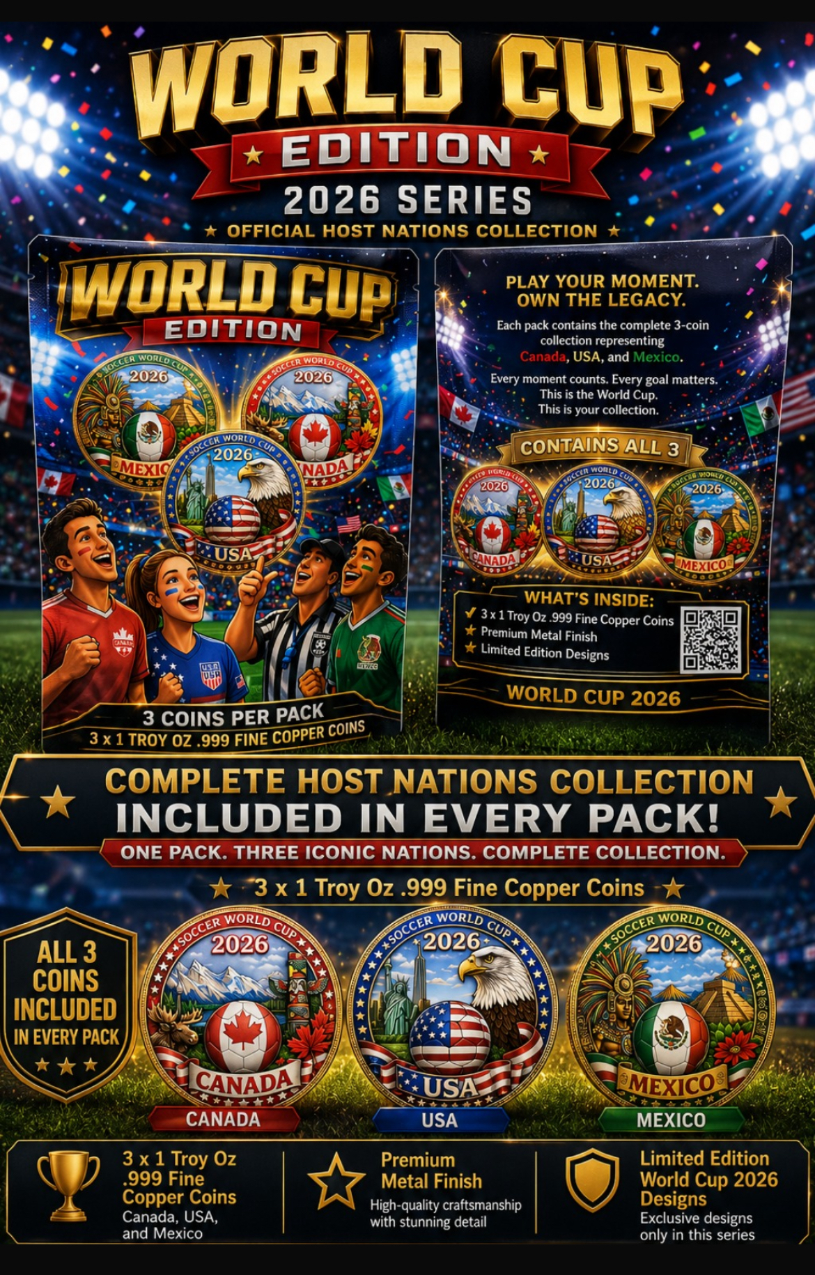 2026 World Cup Packs — copper coin product photo