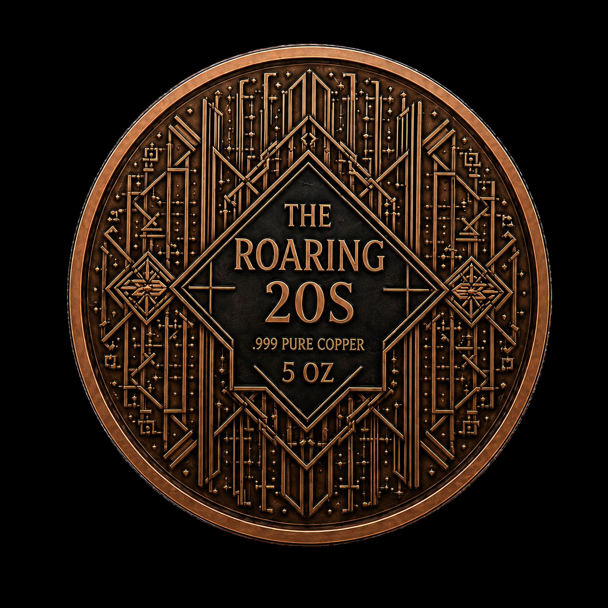 The Flapper - Roaring 20s Series — copper coin product photo