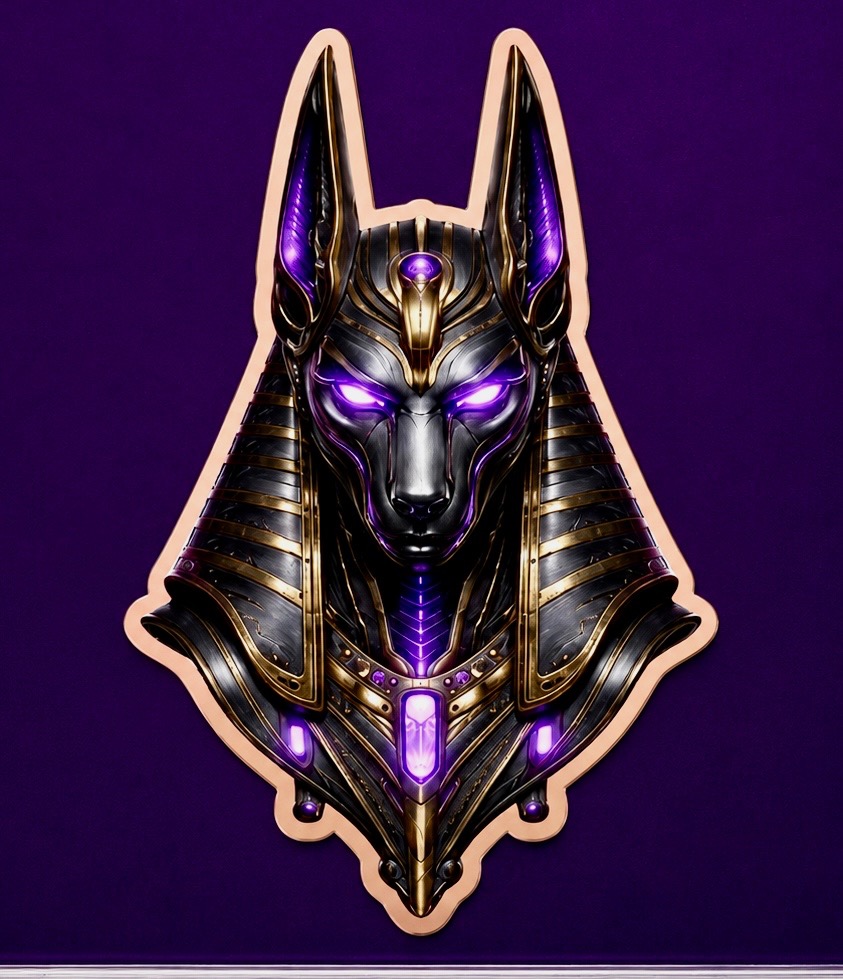 Eternal Guardian Anubis - 1oz .999 Copper — copper coin product photo