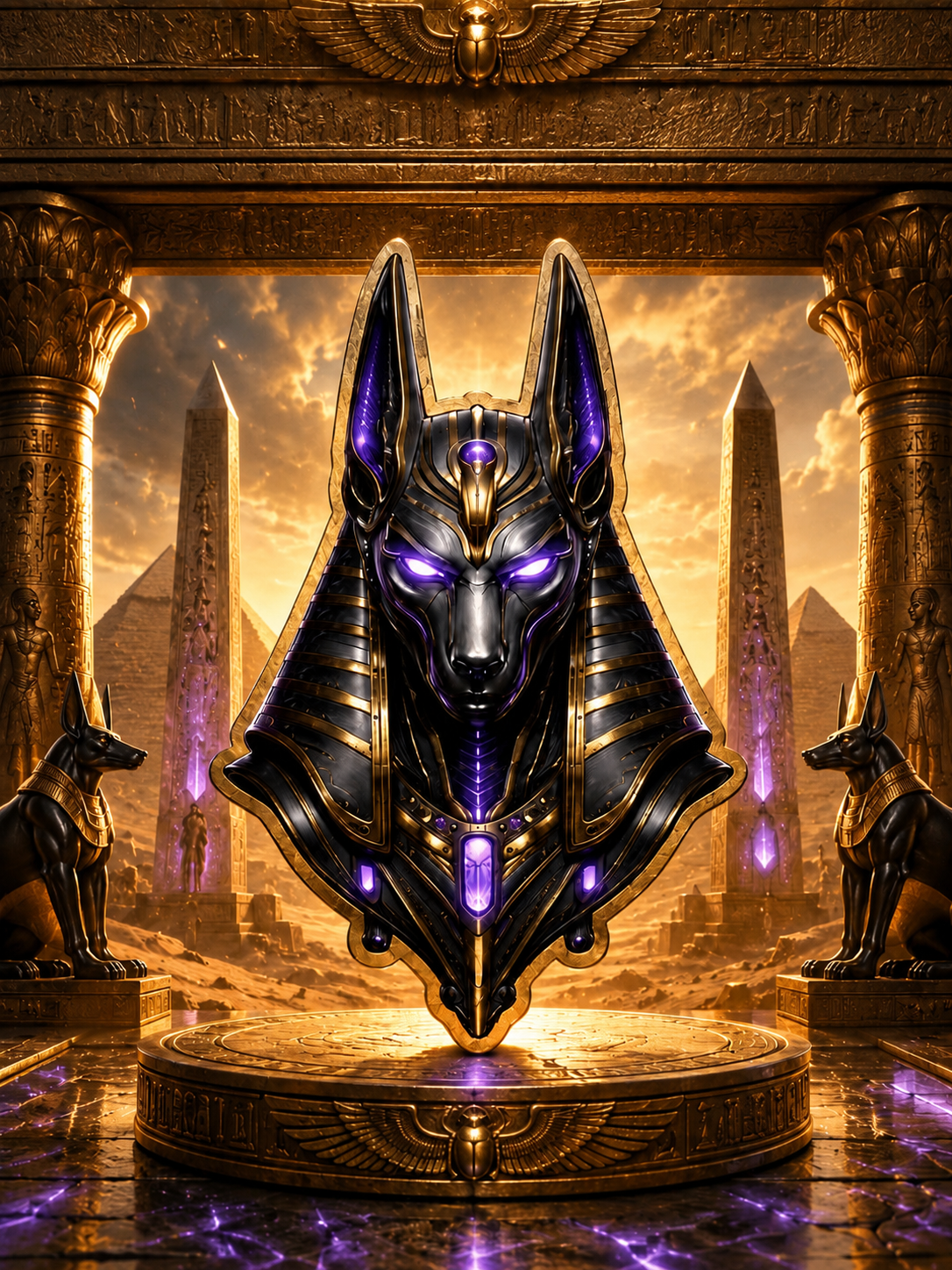 Eternal Guardian Anubis - 1oz .999 Copper — copper coin product photo