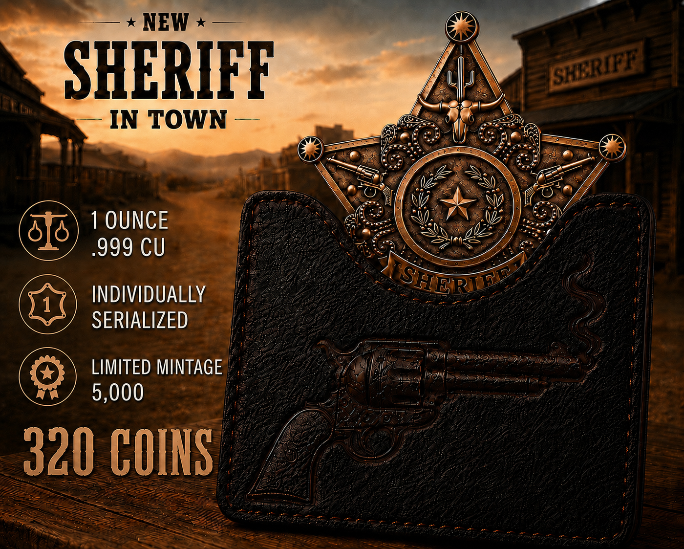 The Peacekeeper - 1oz Copper — copper coin product photo