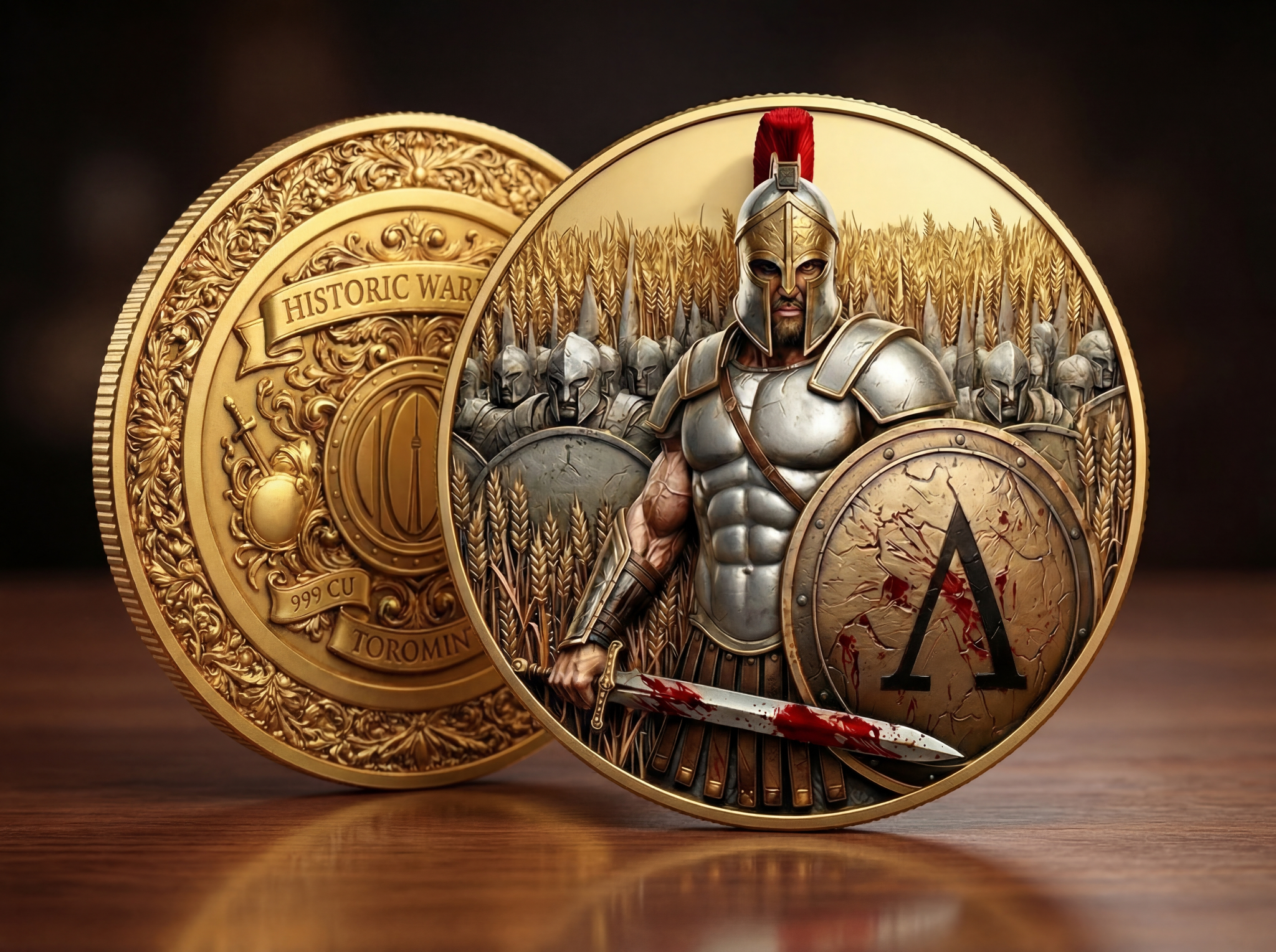 Spartan Warrior 5oz Copper — coin product image