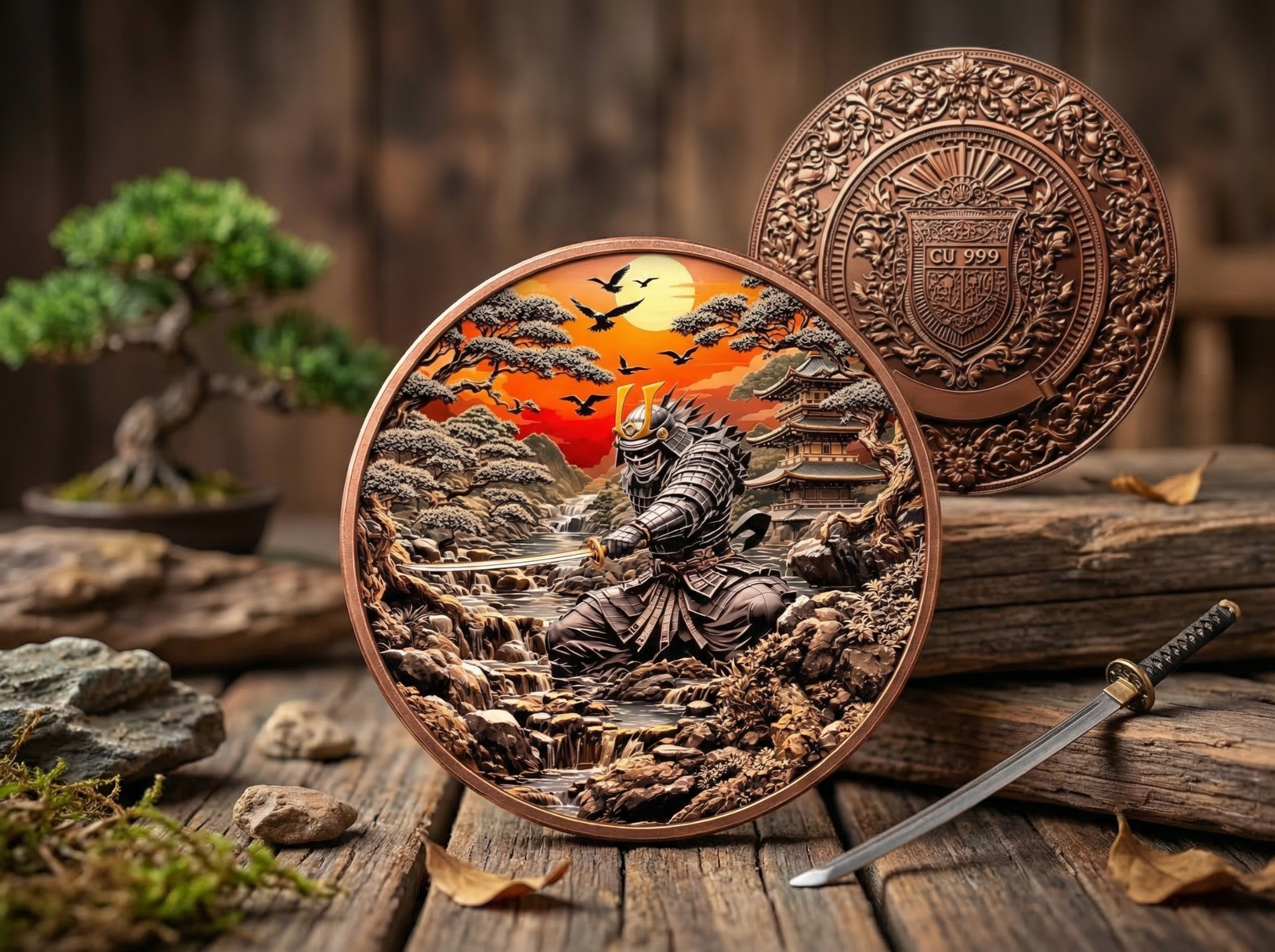 Samurai 5oz Copper — coin product image